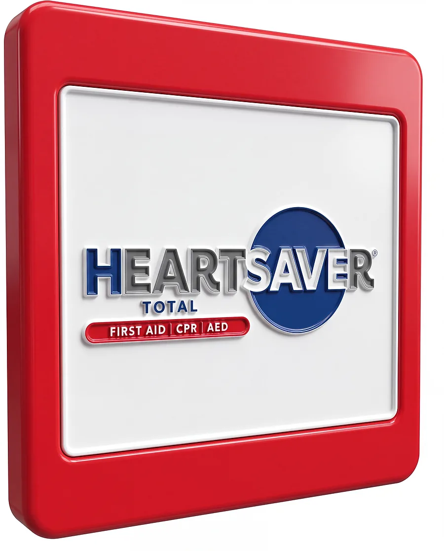 Course artwork for combined First Aid, CPR, and AED training