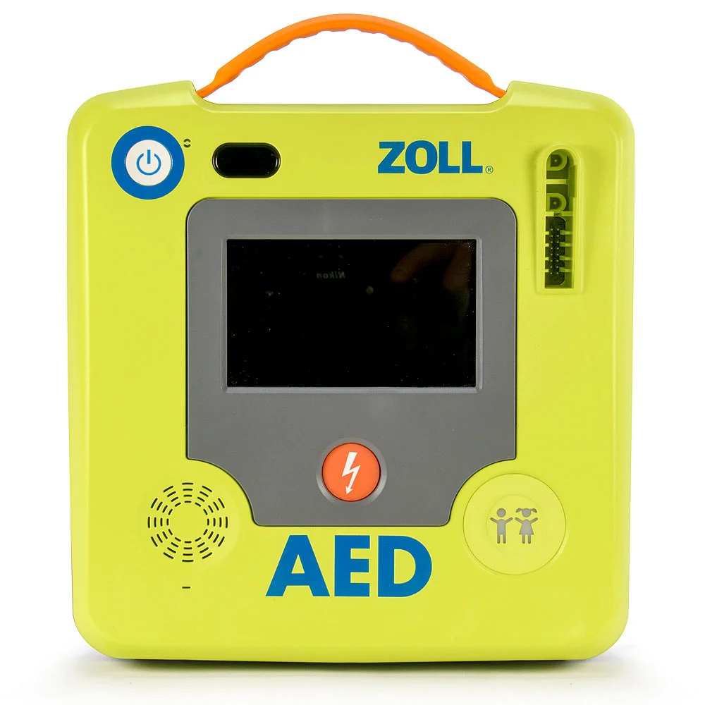 ZOLL AED 3 automated external defibrillator, sourced and distributed by GoMedTrng.